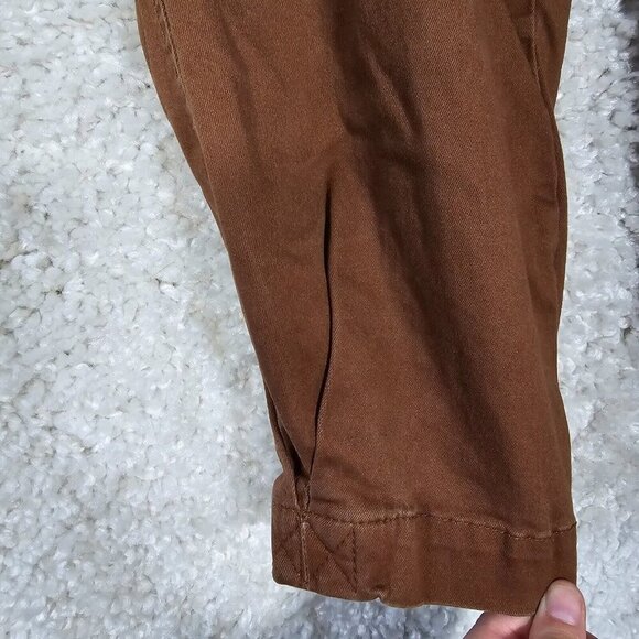 Democracy Women’s 14 Brown Ab Technology High Rise Stretch Utility Ankle Pants - Picture 2 of 14